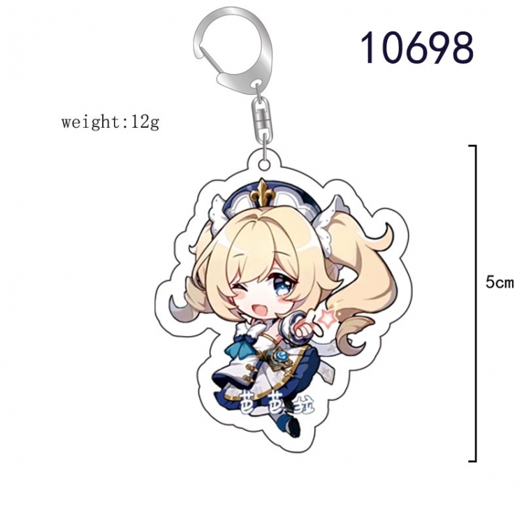 Genshin Impact  Anime acrylic Key Chain  price for 5 pcs  10698