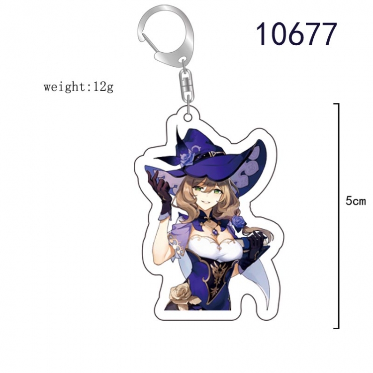 Genshin Impact  Anime acrylic Key Chain  price for 5 pcs  10677