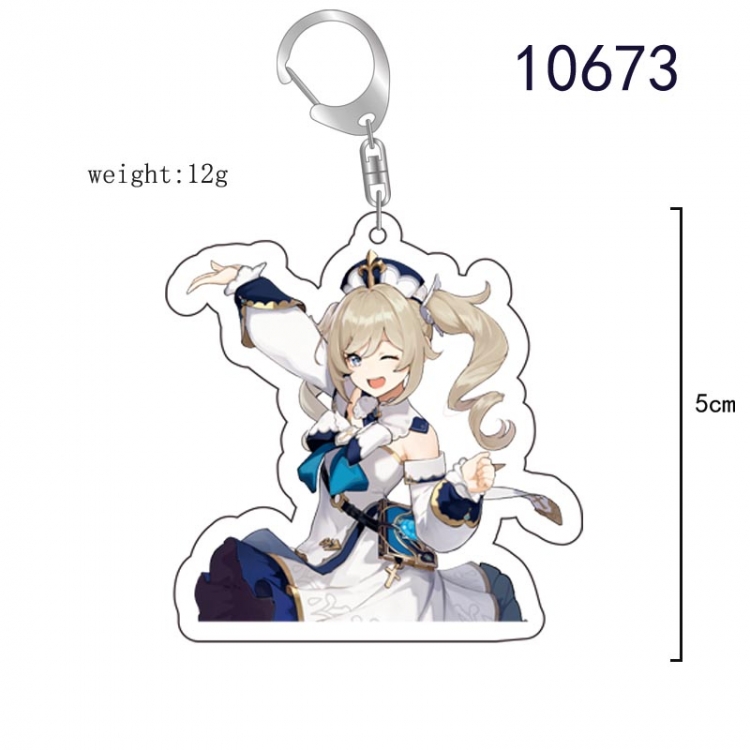 Genshin Impact  Anime acrylic Key Chain  price for 5 pcs  10673