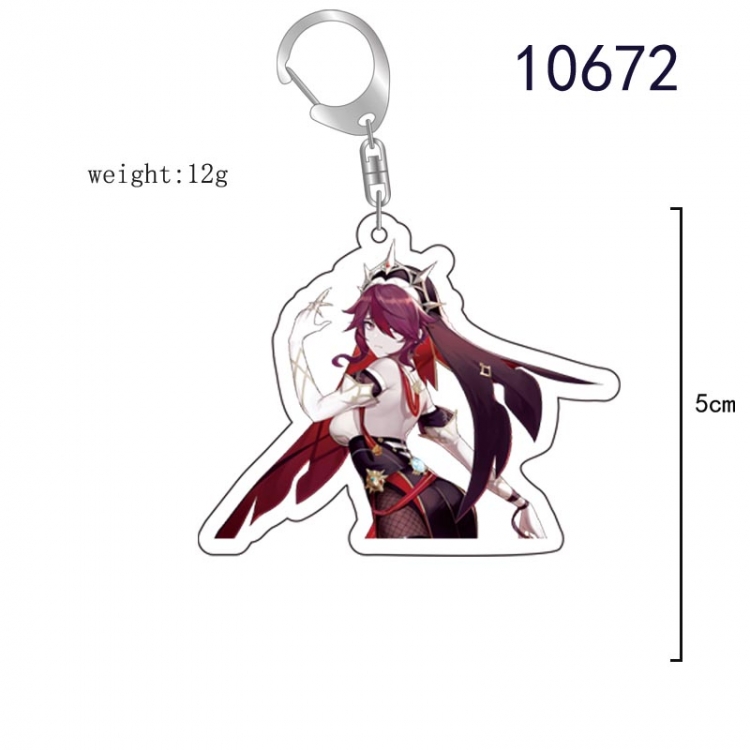 Genshin Impact  Anime acrylic Key Chain  price for 5 pcs 10672