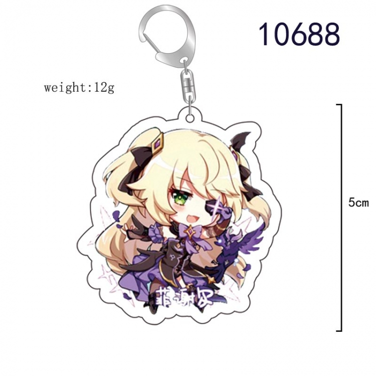 Genshin Impact  Anime acrylic Key Chain  price for 5 pcs  10688