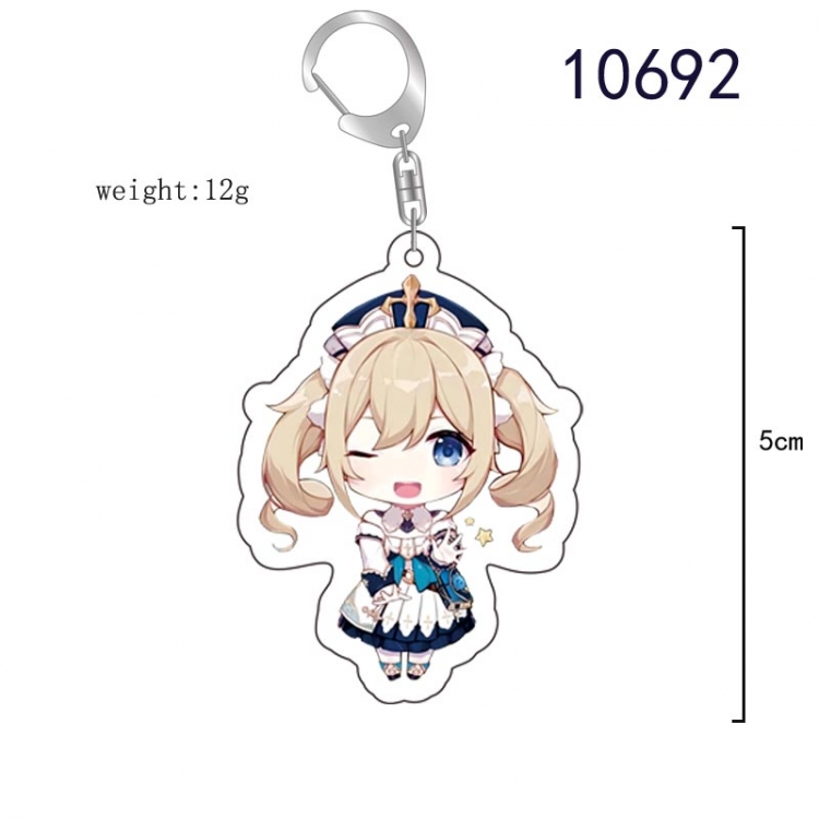 Genshin Impact  Anime acrylic Key Chain  price for 5 pcs  10692