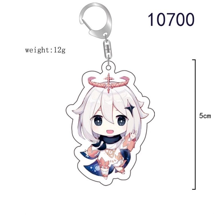 Genshin Impact  Anime acrylic Key Chain  price for 5 pcs 10700