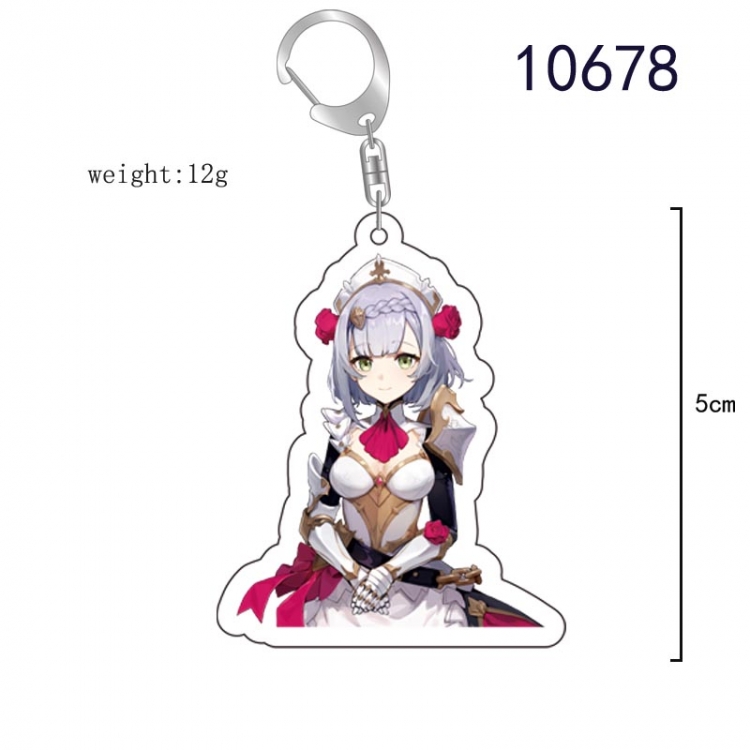 Genshin Impact  Anime acrylic Key Chain  price for 5 pcs   10678