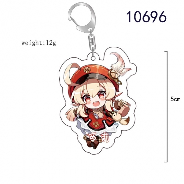 Genshin Impact  Anime acrylic Key Chain  price for 5 pcs  10696