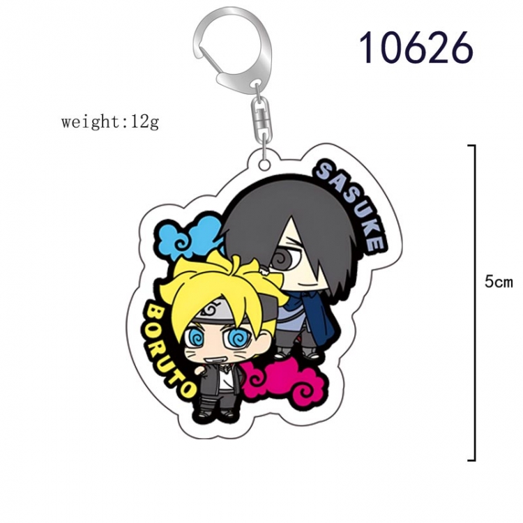 Naruto Anime acrylic Key Chain  price for 5 pcs  10626