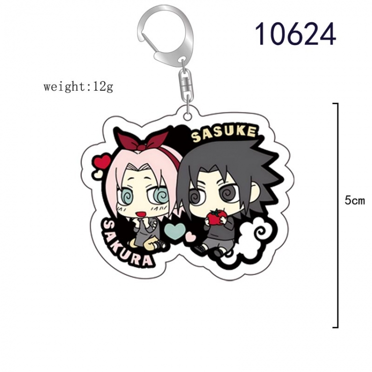 Naruto Anime acrylic Key Chain  price for 5 pcs  10624