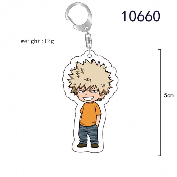 My Hero Academia Anime acrylic Key Chain  price for 5 pcs  10660