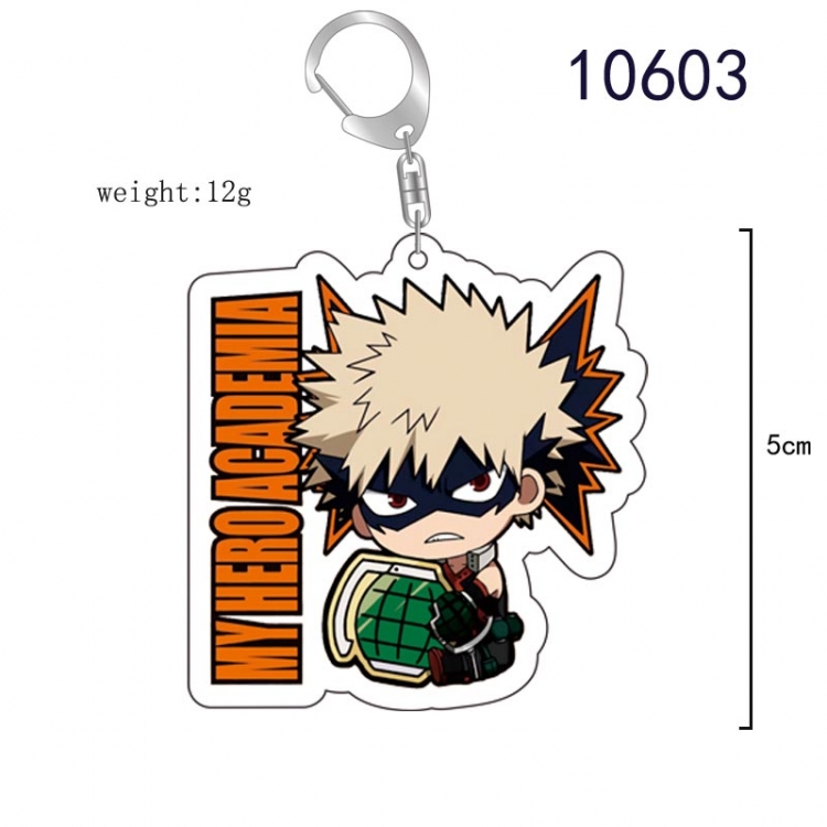 My Hero Academia Anime acrylic Key Chain  price for 5 pcs  10603