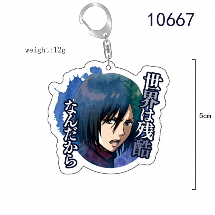 Shingeki no Kyojin Anime acrylic Key Chain  price for 5 pcs  10667