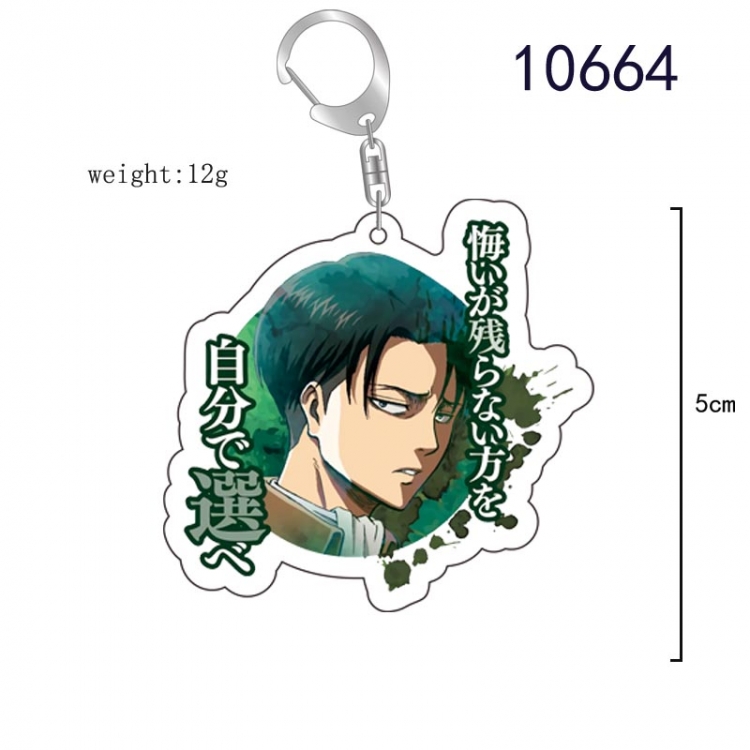 Shingeki no Kyojin Anime acrylic Key Chain  price for 5 pcs  10664