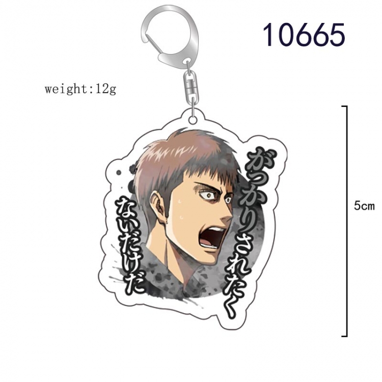 Shingeki no Kyojin Anime acrylic Key Chain  price for 5 pcs 10665