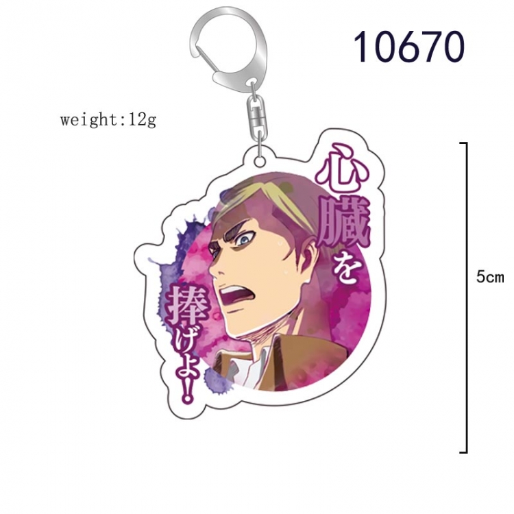 Shingeki no Kyojin Anime acrylic Key Chain  price for 5 pcs  10670