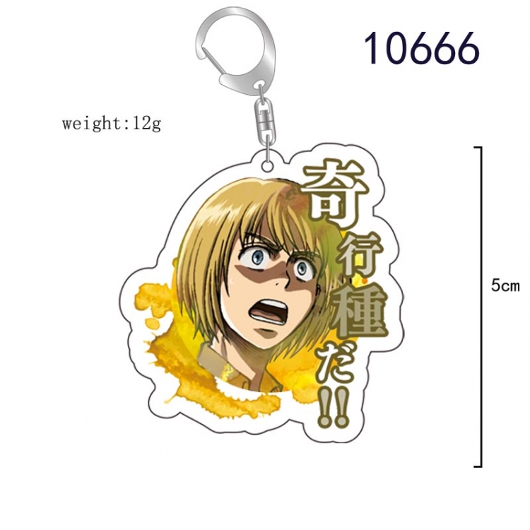 Shingeki no Kyojin Anime acrylic Key Chain  price for 5 pcs  10666