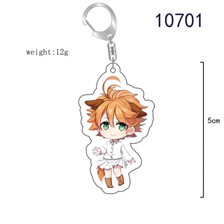 The Promised Neverla Anime acrylic Key Chain  price for 5 pcs 10701