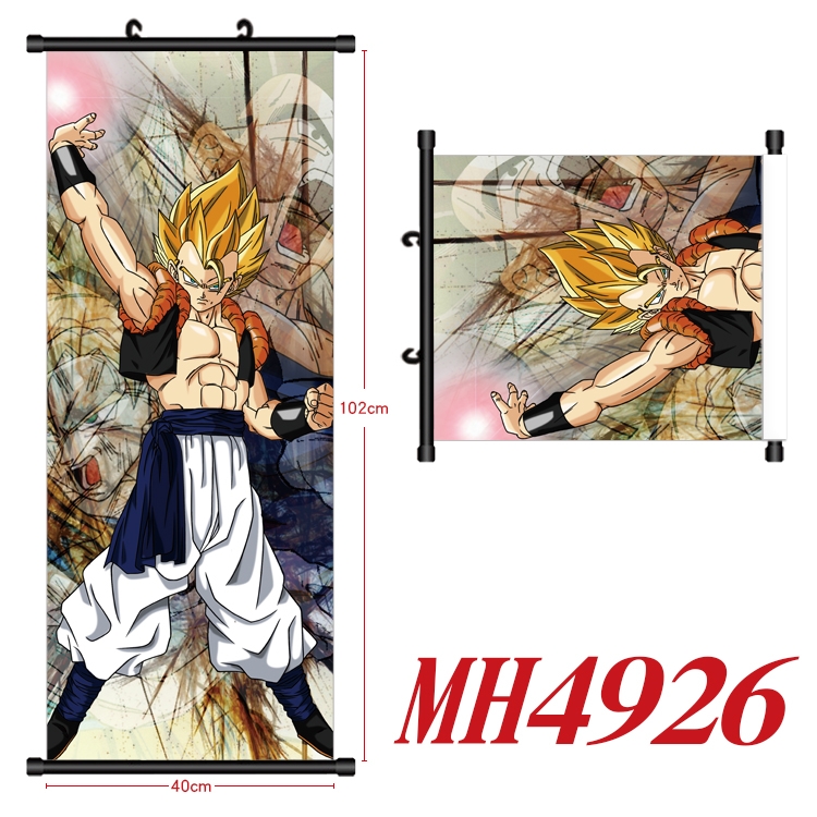 DRAGON BALL Anime black Plastic rod Cloth painting Wall Scroll 40X102CM  MH4926