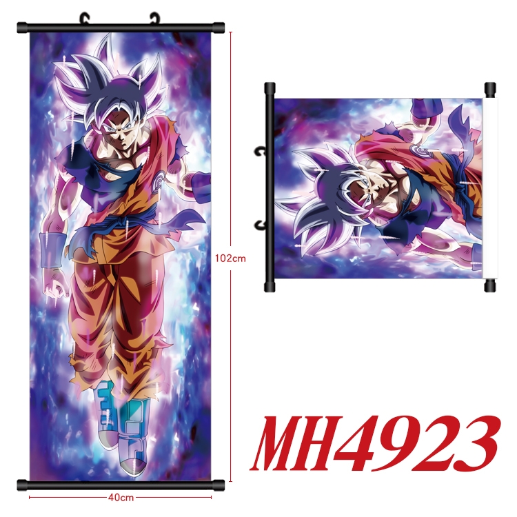 DRAGON BALL Anime black Plastic rod Cloth painting Wall Scroll 40X102CM  MH4923