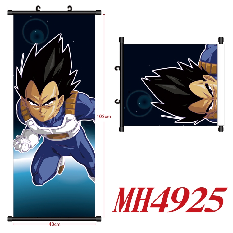 DRAGON BALL Anime black Plastic rod Cloth painting Wall Scroll 40X102CM MH4925