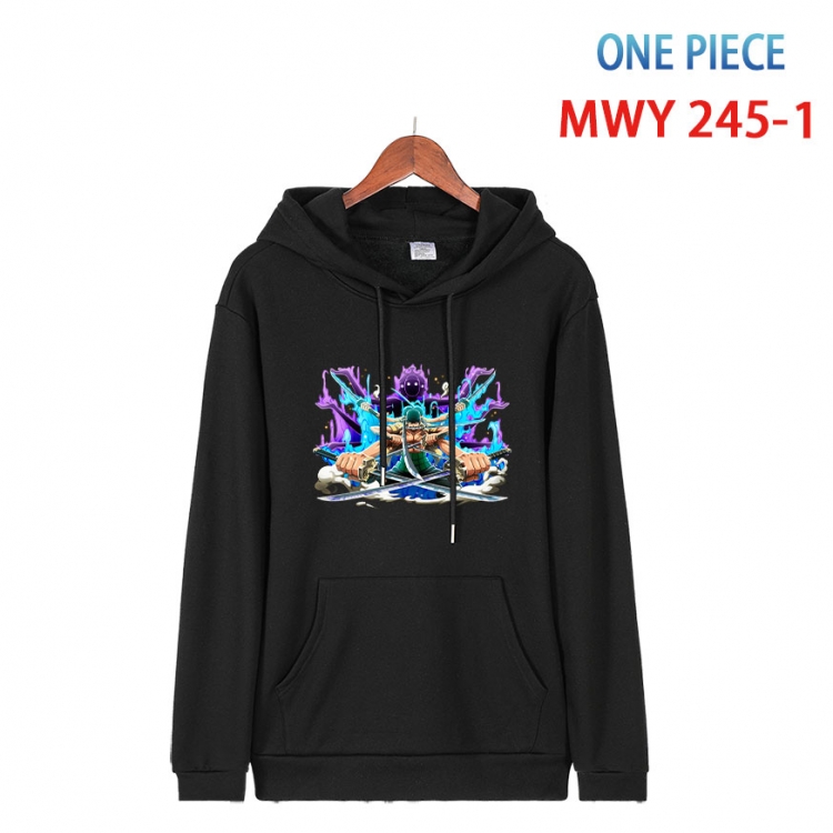 One Piece Cotton Hooded Patch Pocket Sweatshirt from S to 4XL MWY-245-1