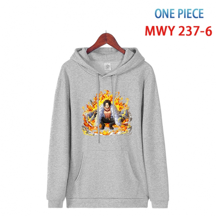 One Piece Cotton Hooded Patch Pocket Sweatshirt from S to 4XL  MWY-237-6