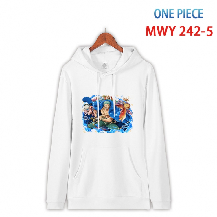 One Piece Cotton Hooded Patch Pocket Sweatshirt from S to 4XL  MWY-242-5