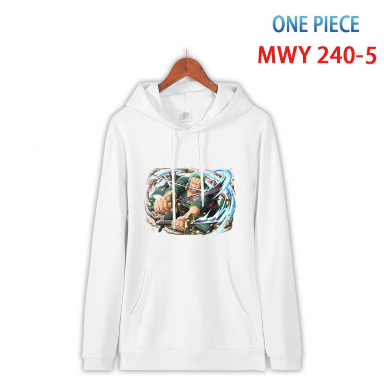 One Piece Cotton Hooded Patch Pocket Sweatshirt from S to 4XL  MWY-240-5