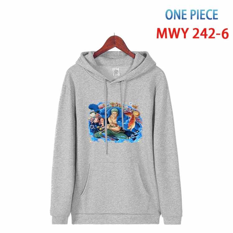 One Piece Cotton Hooded Patch Pocket Sweatshirt from S to 4XL  MWY-242-6