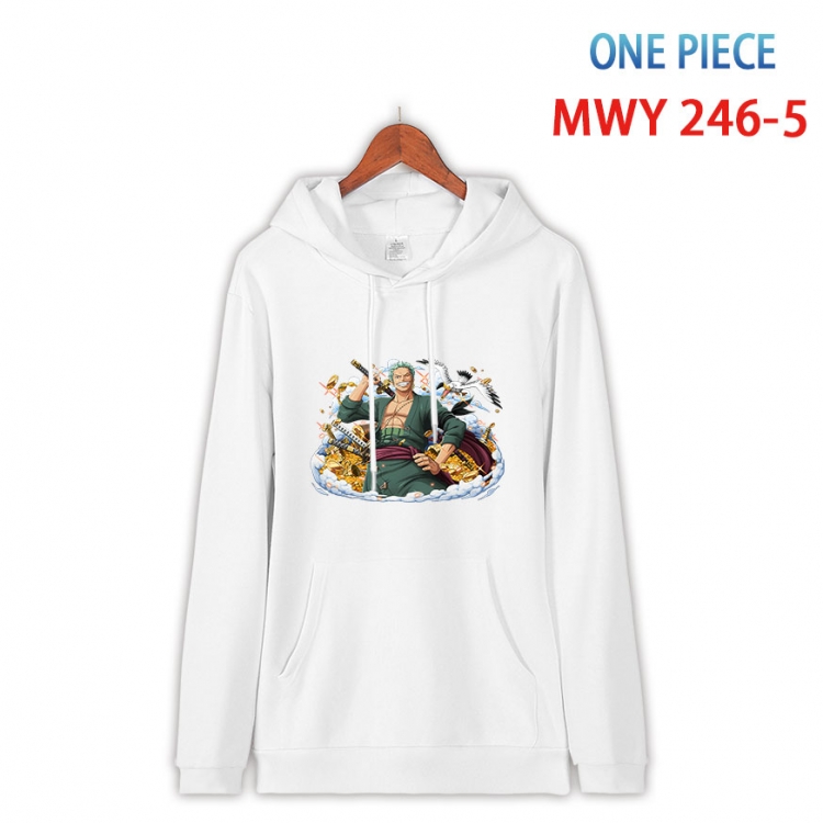 One Piece Cotton Hooded Patch Pocket Sweatshirt from S to 4XL  MWY-246-5