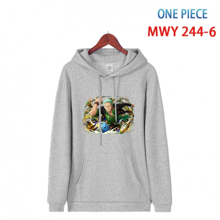 One Piece Cotton Hooded Patch Pocket Sweatshirt from S to 4XL MWY-244-6