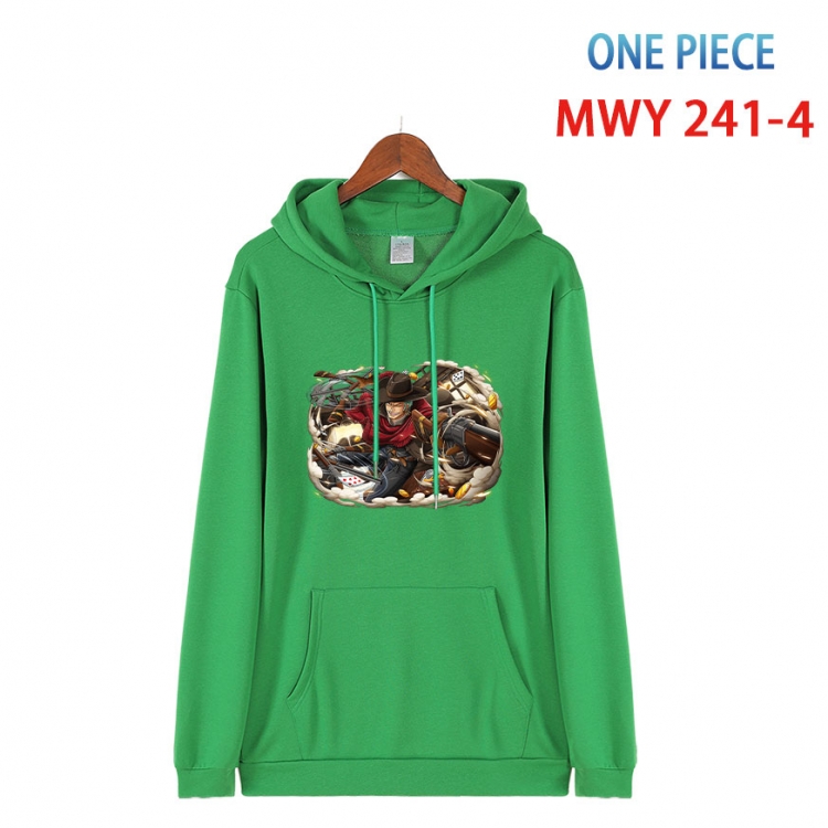 One Piece Cotton Hooded Patch Pocket Sweatshirt from S to 4XL  MWY-241-4