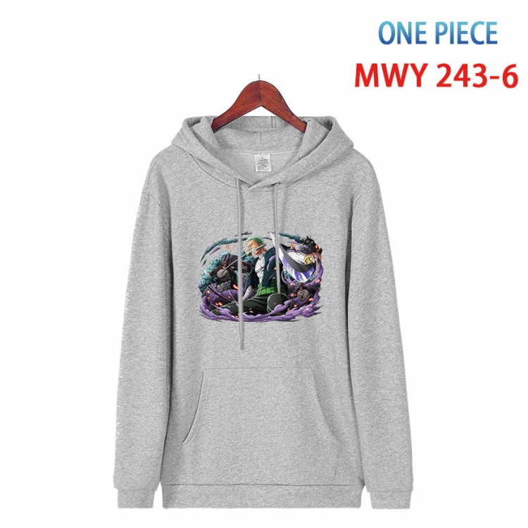 One Piece Cotton Hooded Patch Pocket Sweatshirt from S to 4XL MWY-243-6