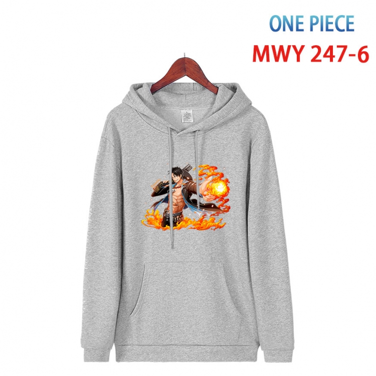 One Piece Cotton Hooded Patch Pocket Sweatshirt from S to 4XL  MWY-247-6