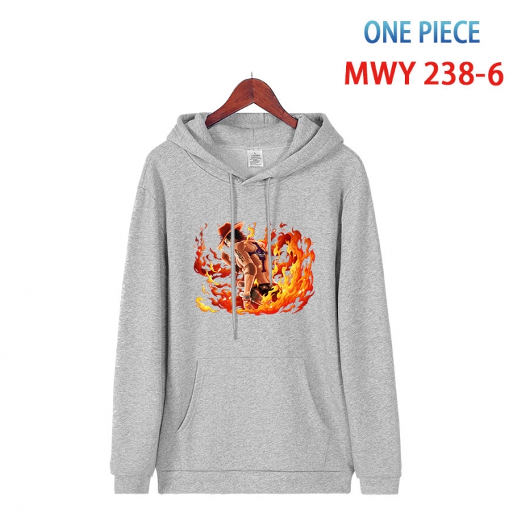 One Piece Cotton Hooded Patch Pocket Sweatshirt from S to 4XL MWY-238-6