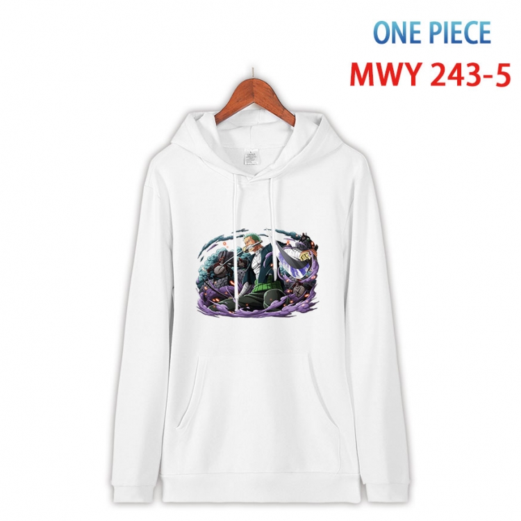 One Piece Cotton Hooded Patch Pocket Sweatshirt from S to 4XL  MWY-243-5