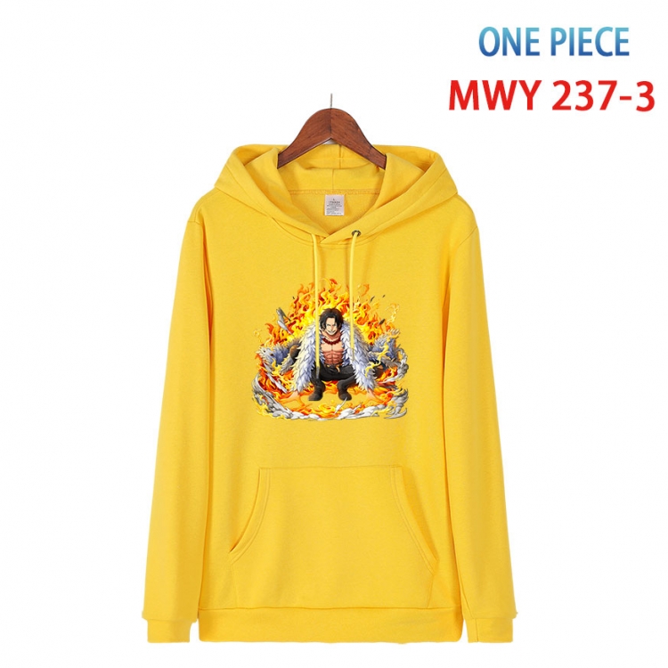 One Piece Cotton Hooded Patch Pocket Sweatshirt from S to 4XL  MWY-237-3