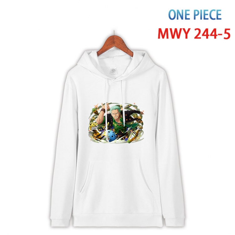 One Piece Cotton Hooded Patch Pocket Sweatshirt from S to 4XL MWY-244-5