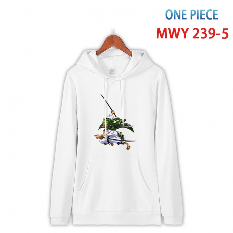 One Piece Cotton Hooded Patch Pocket Sweatshirt from S to 4XL  MWY-239-5