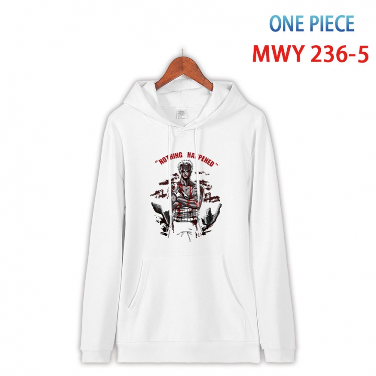 One Piece Cotton Hooded Patch Pocket Sweatshirt from S to 4XL