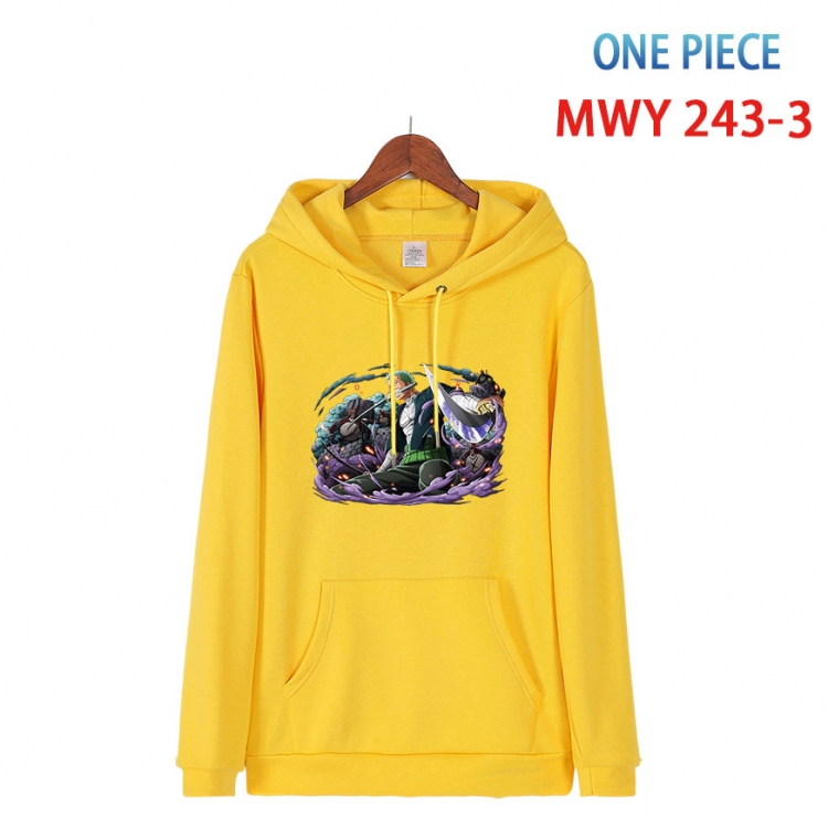 One Piece Cotton Hooded Patch Pocket Sweatshirt from S to 4XL   MWY-243-3