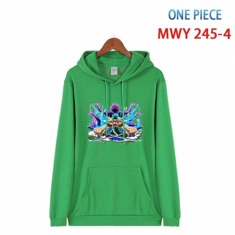 One Piece Cotton Hooded Patch Pocket Sweatshirt from S to 4XL  MWY-245-4