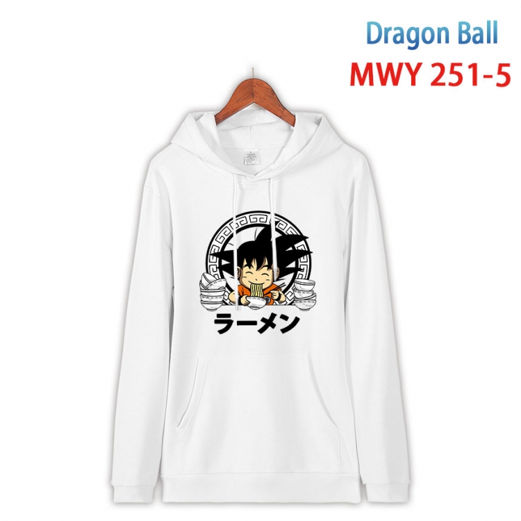 DRAGON BALL  Cotton Hooded Patch Pocket Sweatshirt from S to 4XL MWY-251-5