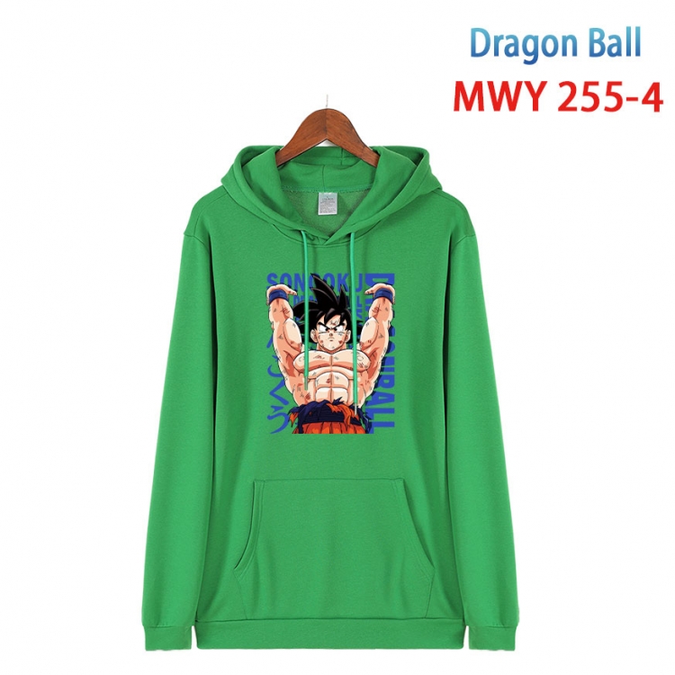 DRAGON BALL  Cotton Hooded Patch Pocket Sweatshirt from S to 4XL  MWY-255-4