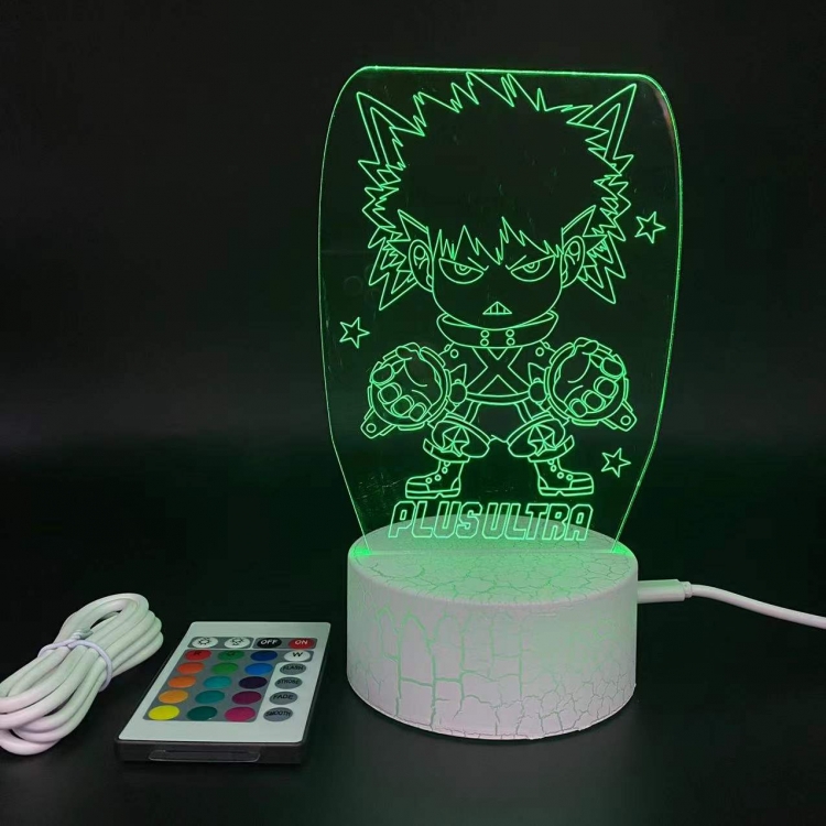 My Hero Academia creative visualization lamp  Standing Plates white cracked base 205x143x59mm