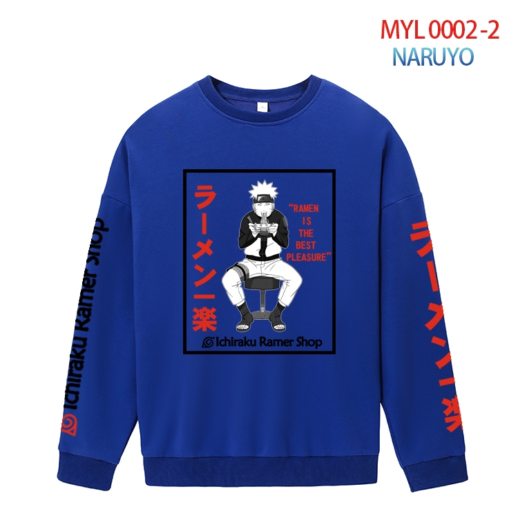 Naruto Anime peripheral pure cotton round neck sweater from S to 4XL  MQY-0002-2