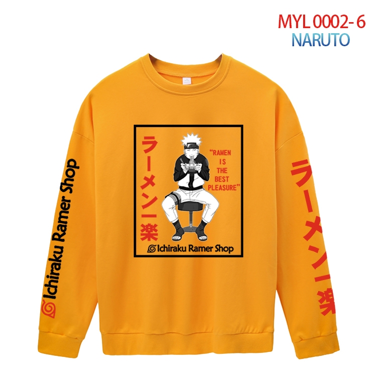 Naruto Anime peripheral pure cotton round neck sweater from S to 4XL MQY-0002-6