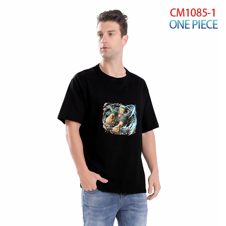 One Piece Printed short-sleeved cotton T-shirt from S to 4XL CM 1085 1