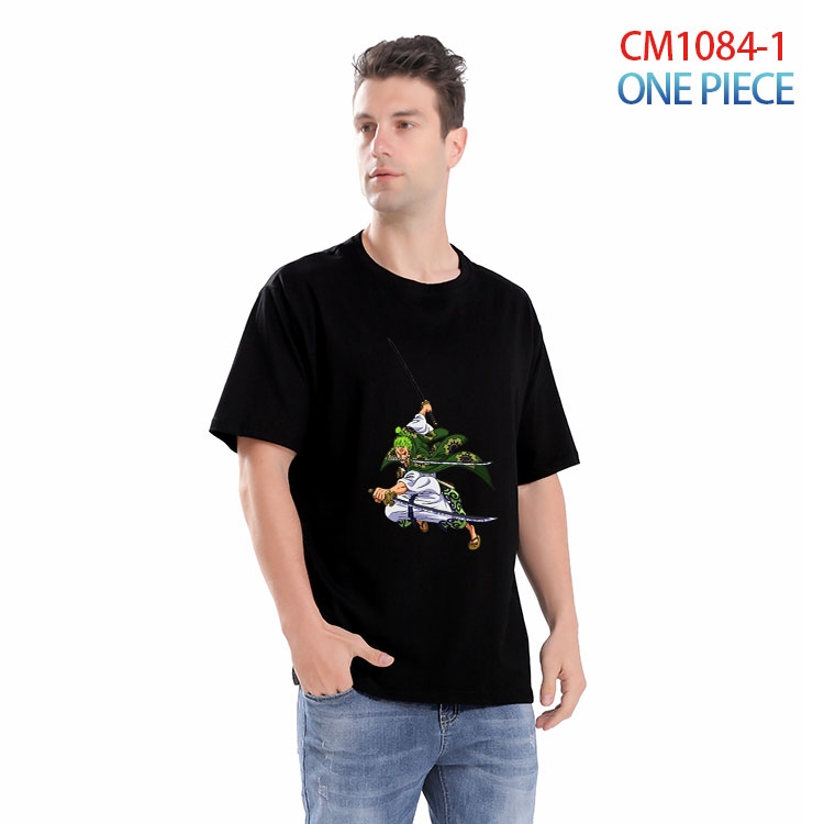 One Piece Printed short-sleeved cotton T-shirt from S to 4XL CM 1084 1