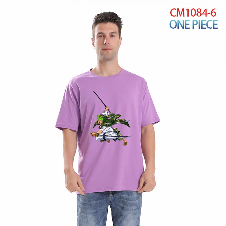 One Piece Printed short-sleeved cotton T-shirt from S to 4XL CM 1084 6