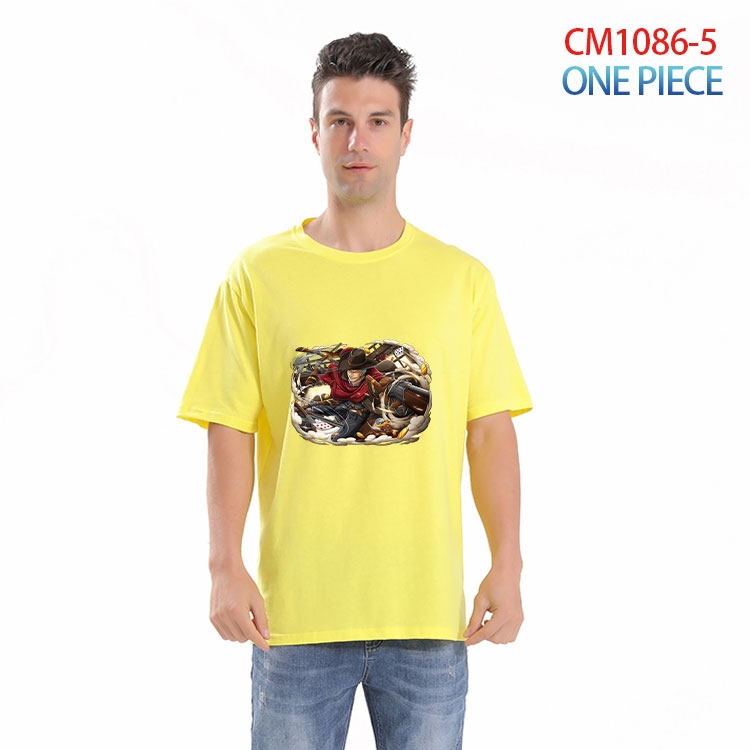 One Piece Printed short-sleeved cotton T-shirt from S to 4XL CM 1086 5