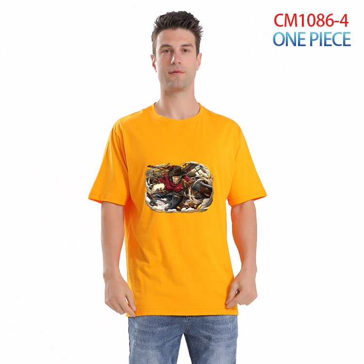 One Piece Printed short-sleeved cotton T-shirt from S to 4XL CM 1086 4